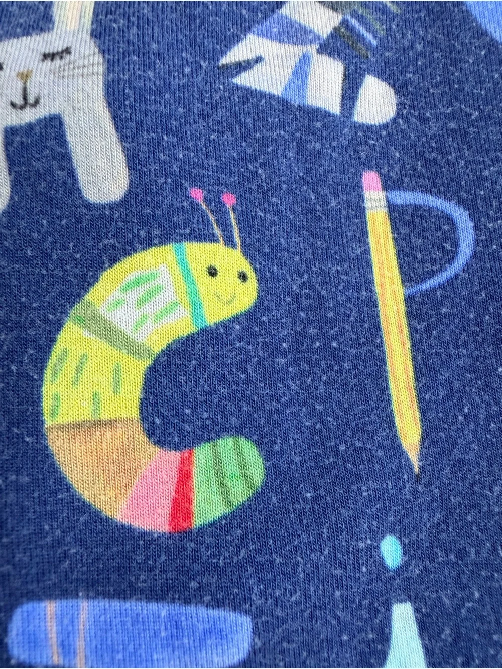Little Sleepies Navy Alphabet Friends Short Sleeve Pajama Set